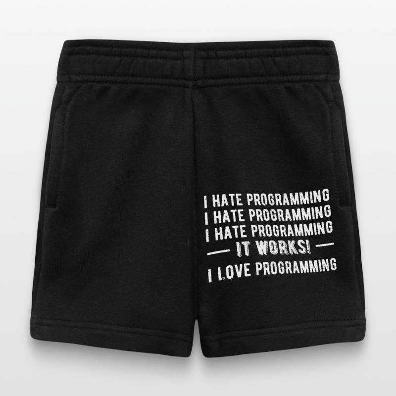 I Hate Programming - Funny Programmer II Baby Shorts