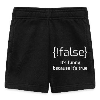 Drôle de fausse blague de programmation I - Short Bébé - noir - Devant
