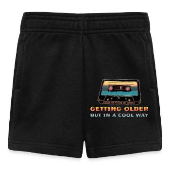 Cassette rétro Oldschool - Short Bébé - noir - Devant