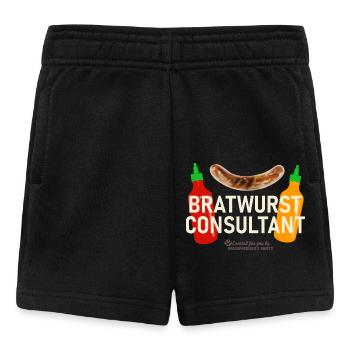 Grillspruch Bratwurst Consultant - Baby Shorts - Schwarz - Vorne