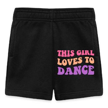 Dieses Mädchen liebt es zu tanzen I - Baby Shorts - Schwarz - Vorne