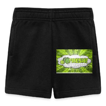 Frischer Comic-Stil Bubble Graffiti Schriftzug - Baby Shorts - Schwarz - Vorne