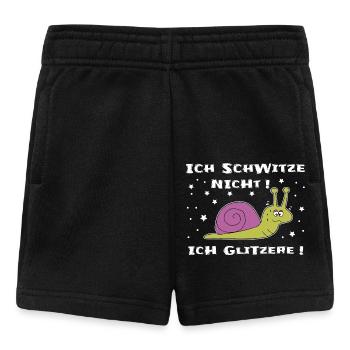 Lustiger Fitness-Spruch Schnecke - Baby Shorts - Schwarz - Vorne