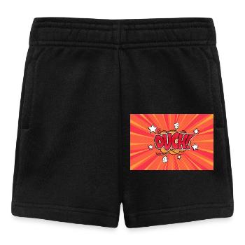 Au! Comic Style Bubble Graffiti Schriftzug - Baby Shorts - Schwarz - Vorne
