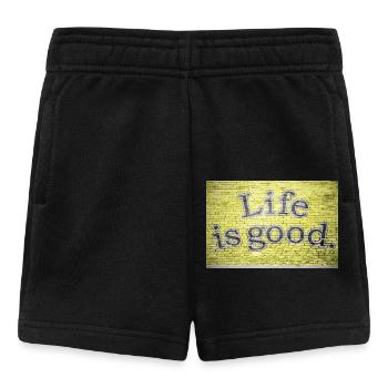 Life is Good Graffiti - Baby Shorts - Schwarz - Vorne
