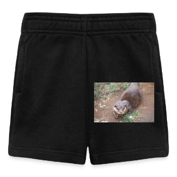 Asiatischer Kleinkrallenotter Zwergotter - Baby Shorts - Schwarz - Vorne