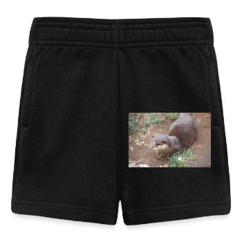 Asiatischer Kleinkrallenotter Zwergotter - Baby Shorts - Schwarz - Vorne