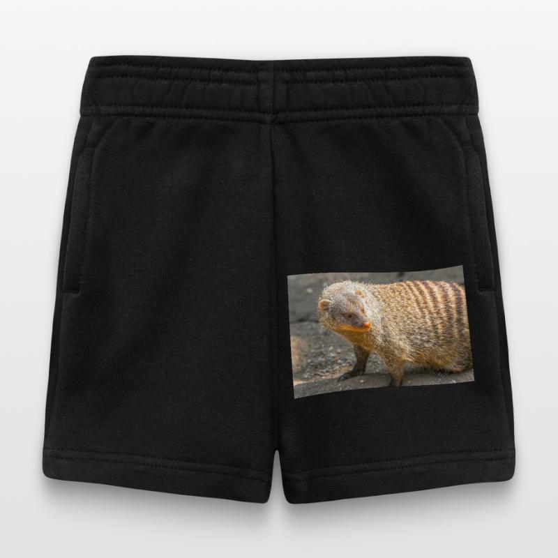 Gebänderte Manguste oder Zebramanguste Baby Shorts