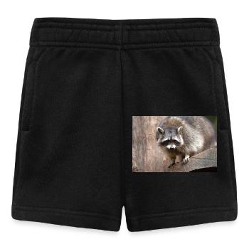 Waschbär (Nordamerikanischer Waschbär) - Baby Shorts - Schwarz - Vorne