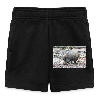 Sanglier (en allemand Wildschwein) Sus scrofa - Short Bébé - noir - Devant
