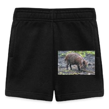 Sanglier (en allemand Wildschwein) Sus scrofa - Short Bébé - noir - Devant