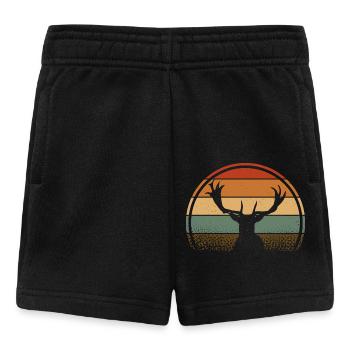 Hirsch - Baby Shorts - Schwarz - Vorne