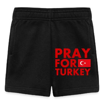Pray for turkey - Baby Shorts - black - Front