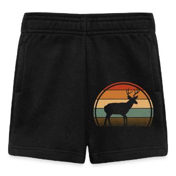 Hirsch - Baby Shorts - Schwarz - Vorne