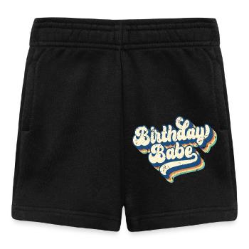 Anniversaire Babe Matching Group Cadeau de fête d’anniversaire - Short Bébé - noir - Devant