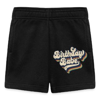 Anniversaire Babe Matching Group Cadeau de fête d’anniversaire - Short Bébé - noir - Devant
