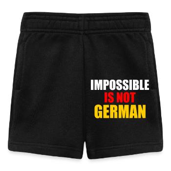 impossible is not german - Deutschland - Baby Shorts - Schwarz - Vorne
