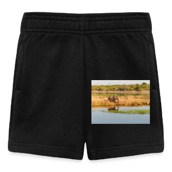 Paysage dans le parc national de Chobe sur l’île de Sedudu - Short Bébé - noir - Devant