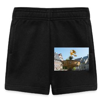 historischer Brunnenmarkt Goslar (Marktbrunnen) - Baby Shorts - Schwarz - Vorne