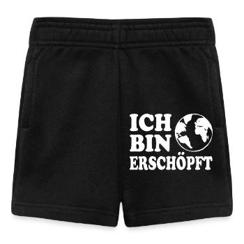 Ich bin erschöpft - Baby Shorts - Schwarz - Vorne