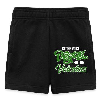 Vegan Veganismus - Baby Shorts - Schwarz - Vorne