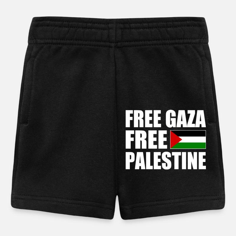Free palestine - Short Bébé - noir