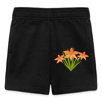 Nénuphars de feu - Short Bébé - noir - Devant