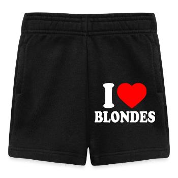 I love blondes - Baby Shorts - Schwarz - Vorne