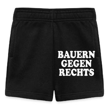 bauern gegen rechts - Baby Shorts - Schwarz - Vorne