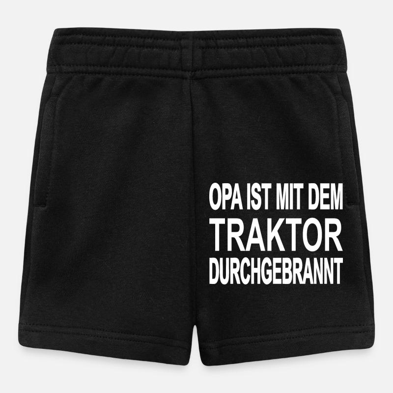 Traktor - Baby Shorts - Schwarz