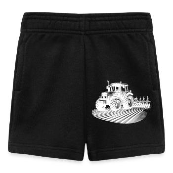 Agricultural Machinery Tractor Field Tractor Field Work - Baby Shorts - black - Front