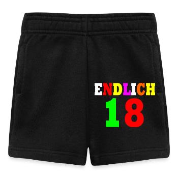 Endlich 18 - Baby Shorts - Schwarz - Vorne