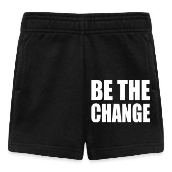 be the change - Short Bébé - noir - Devant
