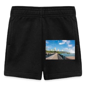 Panorama de la ville de Niagara et des chutes du Niagara - Short Bébé - noir - Devant