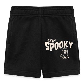 Bleib Gruselig Halloween Geist - Baby Shorts - Schwarz - Vorne