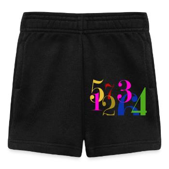 Piles de chiffres - Short Bébé - noir - Devant