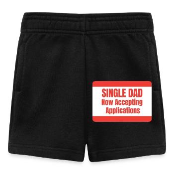 Single Dad taking application funny cool - Baby Shorts - Schwarz - Vorne