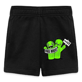 Free Hugs Kaktus Umarmung Gesicht Traurig Schild - Baby Shorts - Schwarz - Vorne