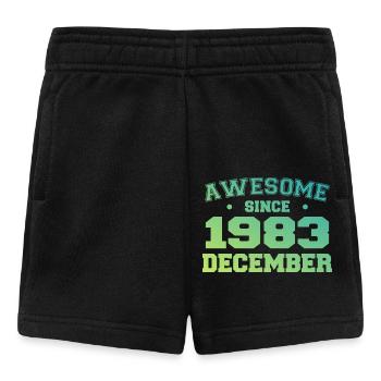 Anniversaire Décembre 1983 - Cadeau Decembre 1983 - Short Bébé - noir - Devant