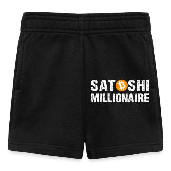 Satoshi Millionaire Kryptowährung Bitcoin - Baby Shorts - Schwarz - Vorne