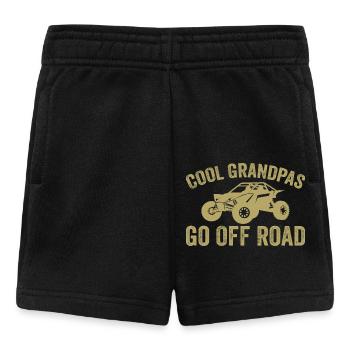 Coole Opas gehen ins Gelände - Baby Shorts - Schwarz - Vorne