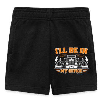 Ich werde in meinem Büro sein - Baby Shorts - Schwarz - Vorne