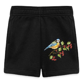 Bunter Vogel - Baby Shorts - Schwarz - Vorne