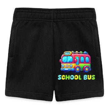 bus schule - Baby Shorts - Schwarz - Vorne
