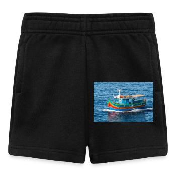 Malta traditionelles Fischerboot Luzzu - Baby Shorts - Schwarz - Vorne