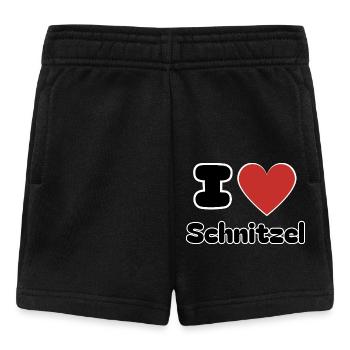 I Love Schnitzel - Baby Shorts - Schwarz - Vorne