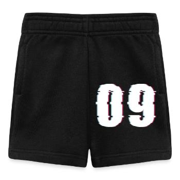 Neuf 9 Effet de nombre Nombre déformé - Short Bébé - noir - Devant