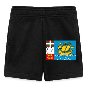 Drapeau de Saint-Pierre-et-Miquelon - Short Bébé - noir - Devant