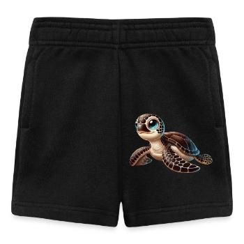 Hawksbill turtle young - Baby Shorts - black - Front