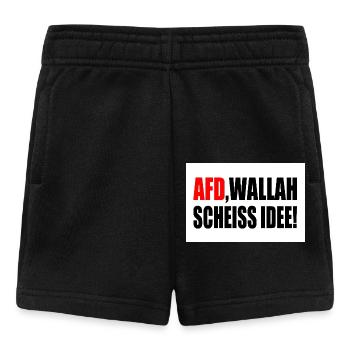 Afd wallah scheiss idee - Baby Shorts - Schwarz - Vorne